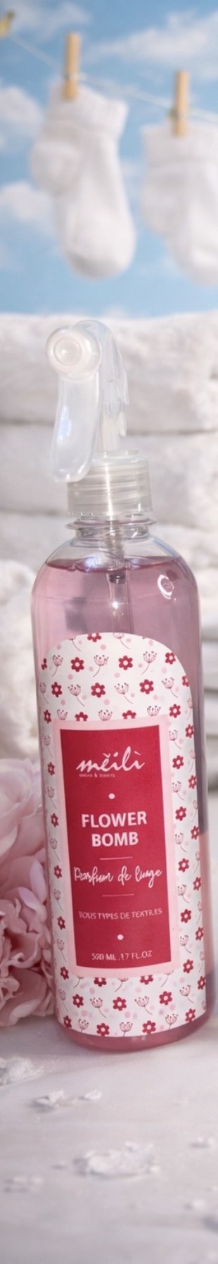 Meïlì Flower Bomb, parfum de linge